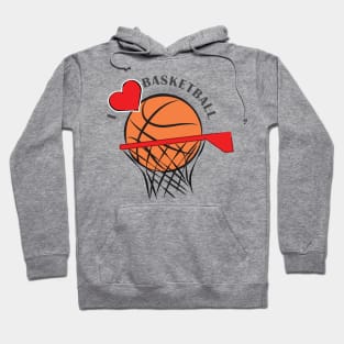 I Love Basketball Hoodie